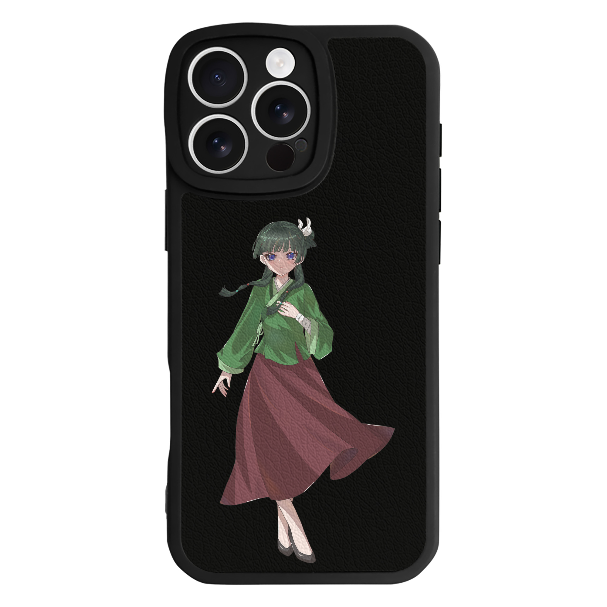 （画像用） 薬屋のひとりごと The Apothecary Diaries 【iPhone 16シリーズ対応】シリコンスマホケース（レザー調） 材質：シリコン